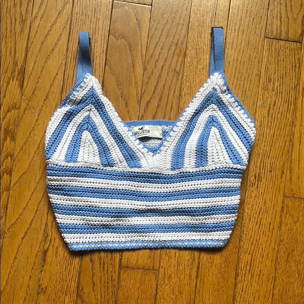 Hollister Crochet-Style V-Neck Tank Top